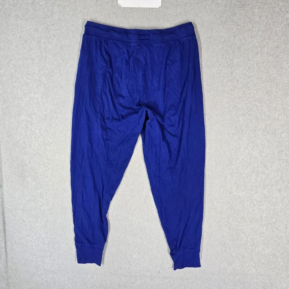 Polo Ralph Lauren Men Sleepwear M Blue Pajama Pants Joggers Logo 26